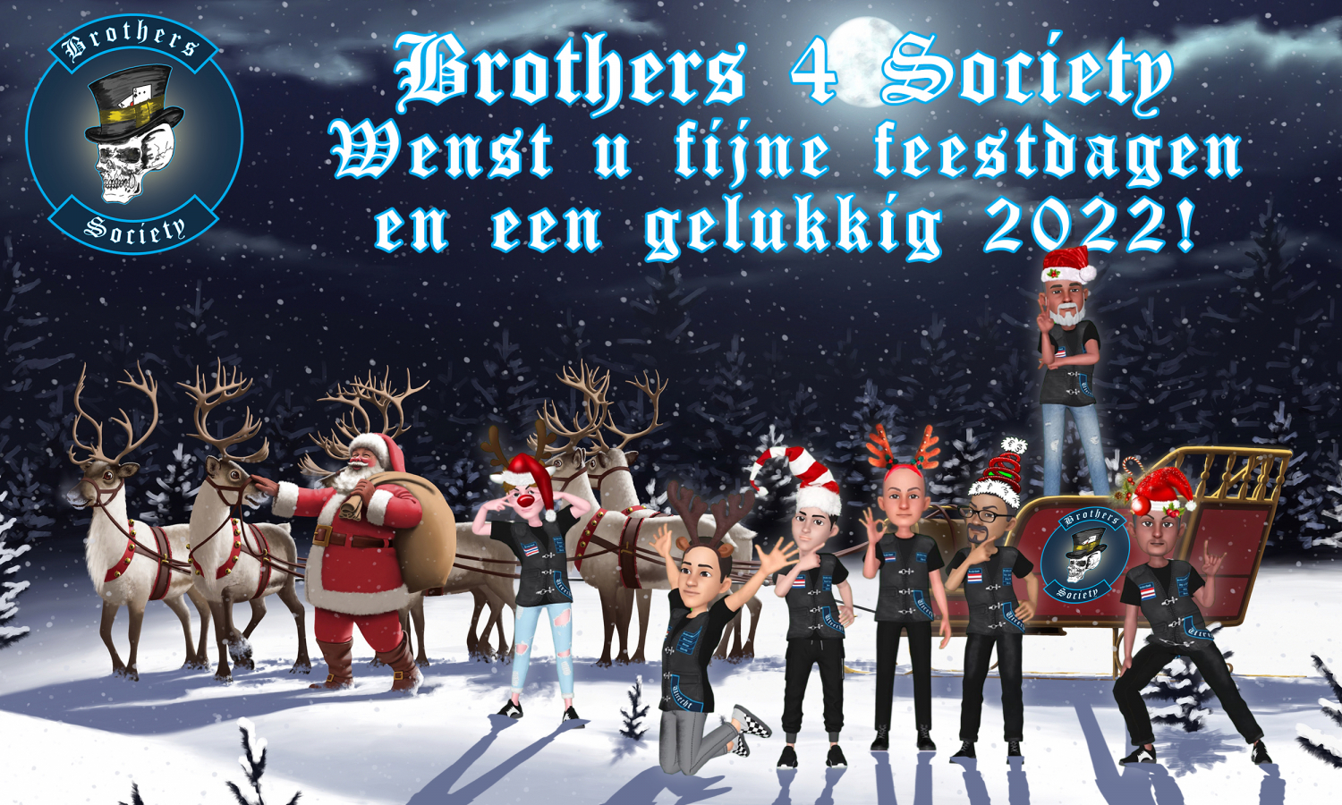 Brothers4Society wenst U fijne feestdagen